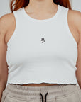 Signature Ribbed Cropped Tank