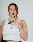 Signature Ribbed Cropped Tank